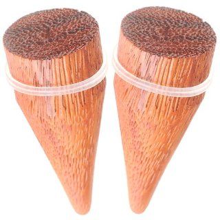 1" 3/16 inch (30mm)   Organic Rose wood Ear large Gauges stretched Stretching Expanders Stretchers Tapers Plugs Earlets with Double Silicone o rings ABEG   Pierced Body Piercing Jewelry   Sold as a Pair Jewelry