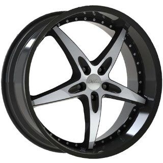 Milanni ZS 1 22 Black Wheel / Rim 5x115 with a 15mm Offset and a 74.1 Hub Bore. Partnumber 453 22890MF15 Automotive