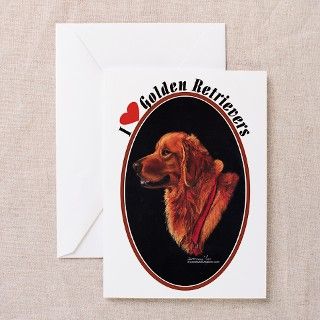 Golden Retriever Greeting Cards (Pk of 10) by evonnes_art