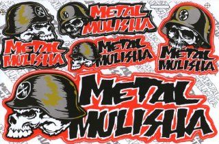 Big Bike Metal Mulisha Skull Head Motor Cycle Logo Decal Stickers Decals /Size 10.5" X 7" 