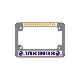 Minnesota Vikings Motorcycle Metal License Plate Frame Sports & Outdoors