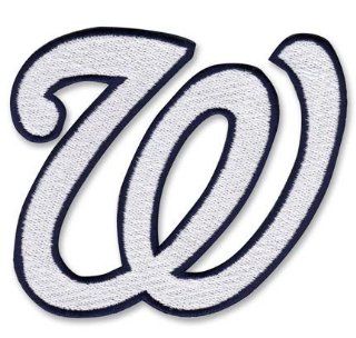 2 PATCH TWINPACK   Washington Nationals W Logo MLB Baseball Patches 2011 Present  Sports Fan Sleeve Patches  Sports & Outdoors