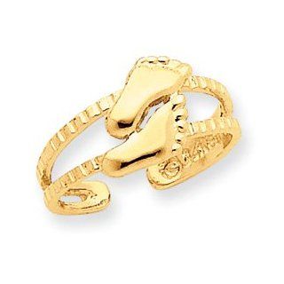 14kt Yellow Gold Barefoot Toe Ring qgc Jewelry