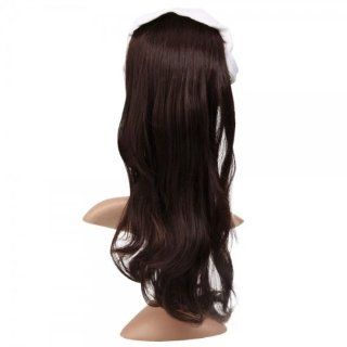 Fast shipping + Free tracking number , Big Wave of Long Curly Wig Hair Extension Tied Type Ponytail Black Brown Wigs Beauty Accessory for Women Girl Lady Beauty
