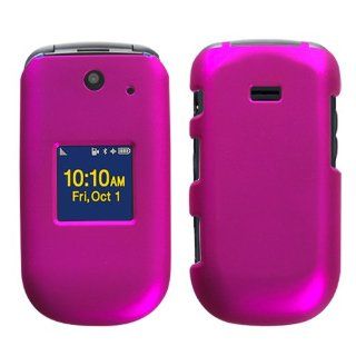 Titanium Solid Hot Pink Phone Protector Faceplate Cover For SAMSUNG M360 Cell Phones & Accessories