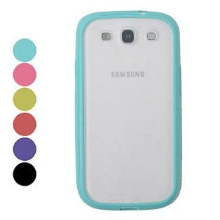 RayShop   Plastic Transparent Body Case for Samsung Galaxy S3 I9300(Assorted Colors) ( Color  Black ) Cell Phones & Accessories