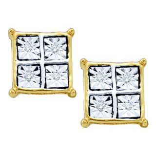 14K White Gold 0.04 TCW Diamond Fashion Earring Will Ship With Free Velvet Jewelry Gift Box Lagoom Jewelry