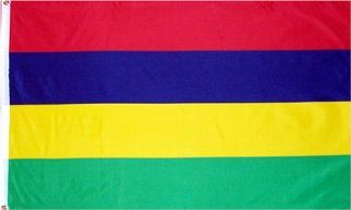 Mauritius National Country Flag   3 foot by 5 foot Polyester (New) Patio, Lawn & Garden