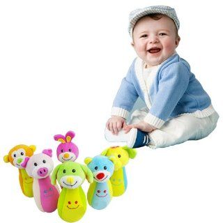 Generic Kids Gifts Colorful Kids Baby Plush Animals Bowling Toys Toys & Games
