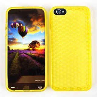 Cell Armor IPhone5 DESKIN PU016 A010 IB Deluxe Silicone Skin Case for iPhone 5   Retail Packaging   Transparent Light Yellow Cell Phones & Accessories
