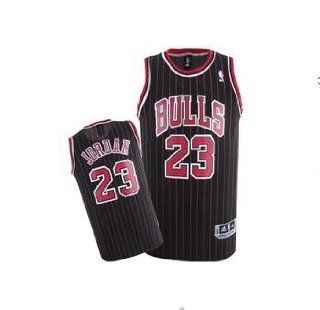 NBA Chicago Bulls #23 Michael Jordan Replica Jersey black Red Stripe (XL(182 188CM)) Sports & Outdoors