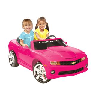Kid Motorz Chevrolet Camaro Two Seater Battery Powered Riding Toy   Pink   Battery Powered Riding Toys