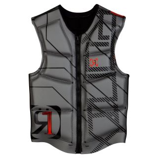 Ronix 2013 Parks Front Zip Impact Jacket   Space Silver / The Juice   Water Sport Accessories