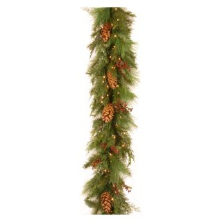 6 ft. White Pine Pre Lit LED Garland   Christmas Garland
