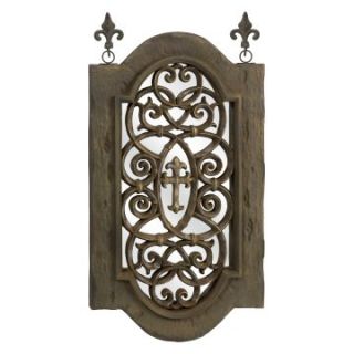 Historia Mirror Wall Decor   22.75W x 39.50H in.   Wall Sculptures and Panels