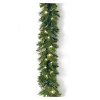 9 ft. Winchester Pine Pre Lit Garland   Swags & Garland