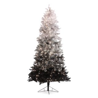 7.5 ft. Vintage Black Ombre Spruce Prelit Christmas Tree   Christmas Trees