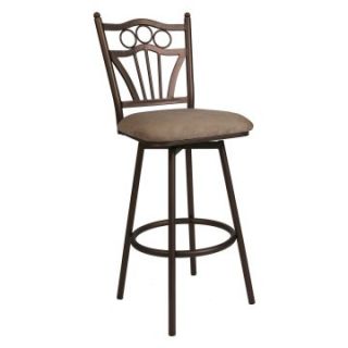 Pastel 26 in. Florence Swivel Counter Stool   Classic Bronze   Set of 2   Bar Stools