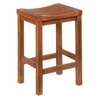 Home Styles Parker 29 in. Backless Wood Bar Stool   Bar Stools
