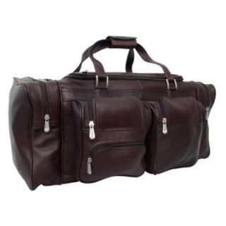 Piel Leather 24 in. Duffel Bag with Pockets   Sports & Duffel Bags