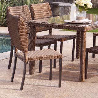 Coral Coast Maya All Weather Wicker Patio Dining Chair   Set of 2   Chairs