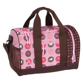 Lassig Kids Mini Sport Duffel Bag   Savannah Print Pink   Luggage
