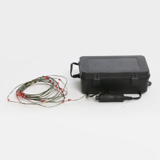 Seasons 4 Battery Operated 36 ct. 3C Waterproof Red LED Invisalite with Green Wire and 4 in. Spacing   Christmas Lights