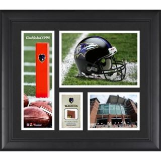 Baltimore Ravens Team Logo Framed 15 x 17 Collage with Game Used Football