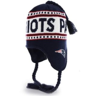 47 Brand New England Patriots Montreux Tassel Knit Hat   Navy Blue