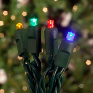Commercial 70 ct. Multi Color Concave LED Lights with 6 in. Spacing (Case)   Christmas Lights