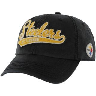 47 Brand Pittsburgh Steelers Womens Whiplash Adjustable Hat   Black