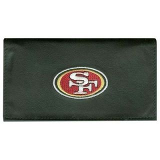 San Francisco 49ers Black Leather Checkbook Cover