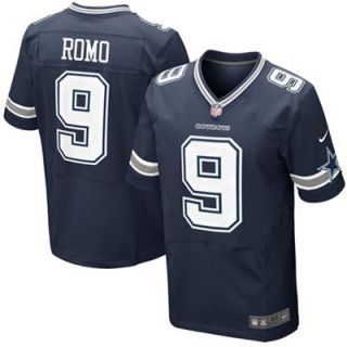Nike Tony Romo Dallas Cowboys Elite Jersey   Navy Blue