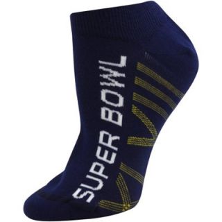 Super Bowl XLVIII Ladies Low Cut Logo Socks   Navy Blue