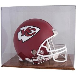 Mounted Memories Kansas City Chiefs Oak Helmet Display Case