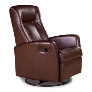 Barcalounger Grissom II Swivel Recliner   Stargo Brown   Leather Recliners