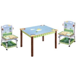 Teamson Design Sunny Safari Table and Chairs Set   Kids Tables and Chairs