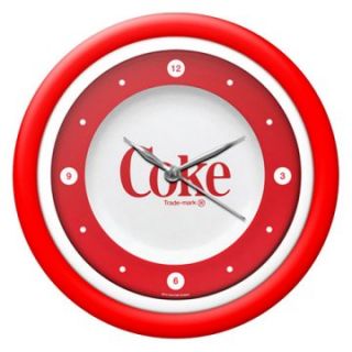 Coca Cola 1970s Style 12 in. Wall Clock with White Neon   Wall Clocks