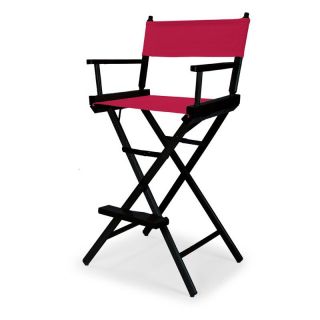 Celebrity II 29.5 in. Red Canvas Directors Chair   Black Frame   Directors Chairs