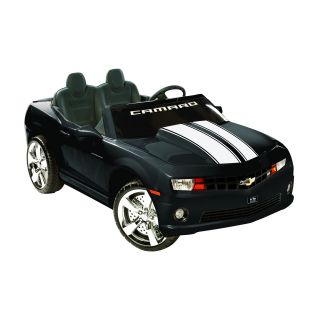 Kidz Motorz 12V Black 2 Seater Racing Camaro with  Jack   Battery Powered Riding Toys