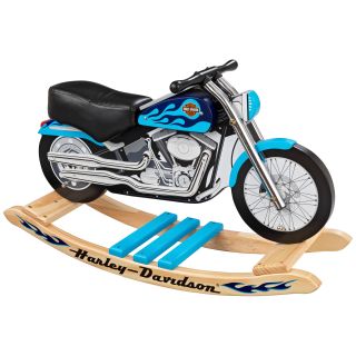 KidKraft Harley Davidson Softail Rocker   Blue   Rocking Vehicles