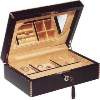 Arista Wooden Jewelry Box   10.75W x 3.25H in.   Womens Jewelry Boxes