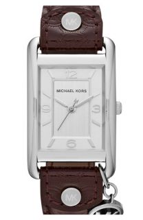 Michael Kors Taylor Square Leather Strap Watch, 26mm x 32mm