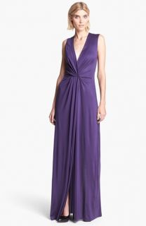 Lauren Ralph Lauren Cowl Neck Gown (Plus Size)