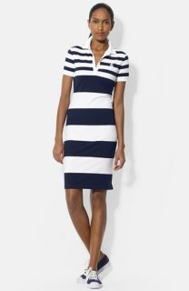 Lauren Ralph Lauren Stripe Cotton Polo Dress