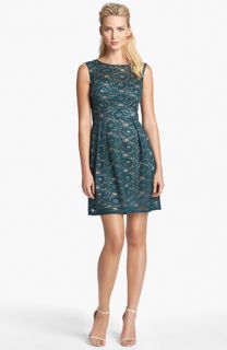 Donna Ricco Lace Fit & Flare Dress