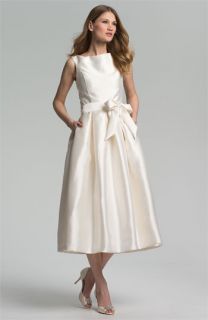 Isaac Mizrahi New York Faille Satin Fit & Flare Dress