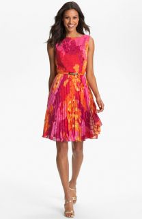 Adrianna Papell Print Fit & Flare Dress