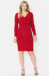 Lauren Ralph Lauren Matte Jersey Dress (Plus Size)