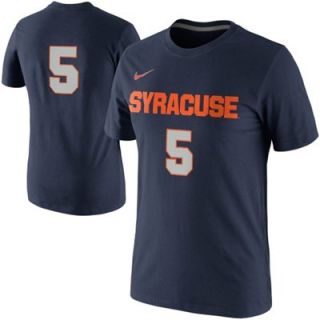 Nike Syracuse Orange #5 Replica Basketball Jersey T Shirt   Navy Blue